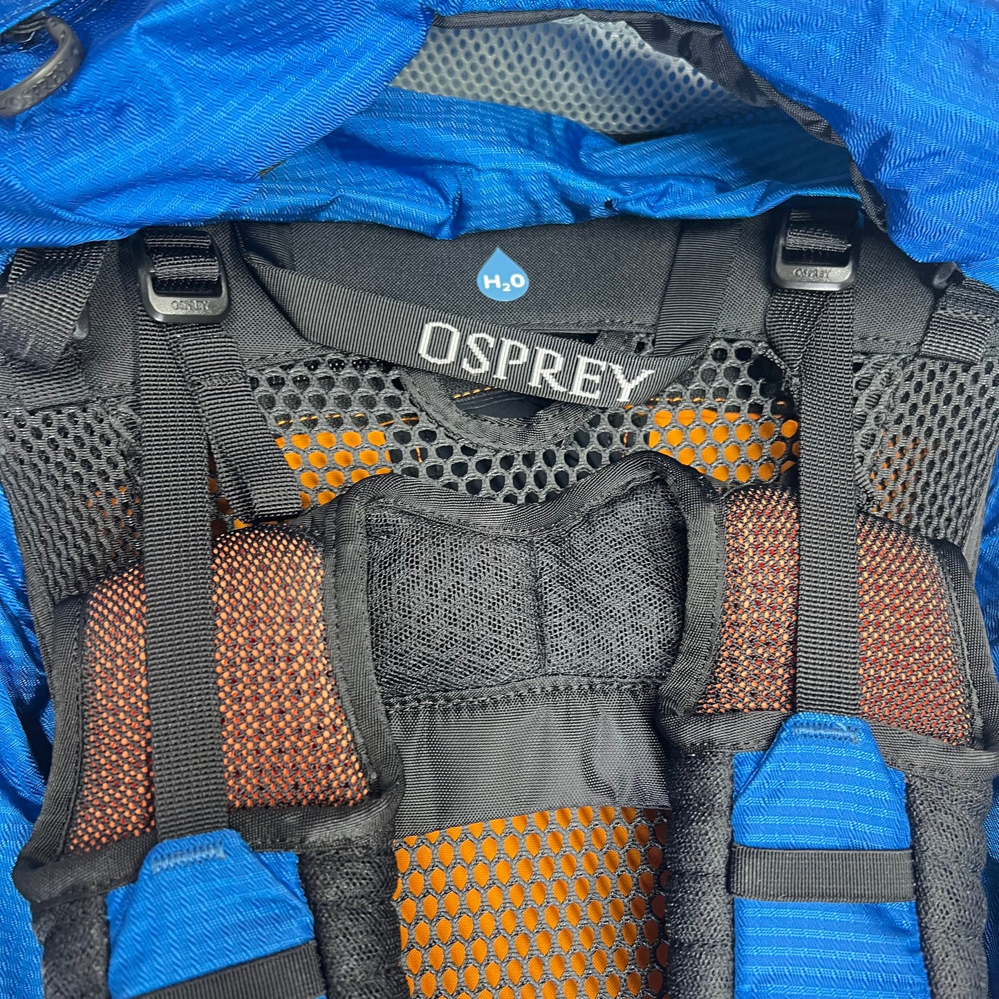 OSPREY Exos 58 Backpack Comfort Pack Men's Sz L/XL 61L Blue Ribbon 10004021