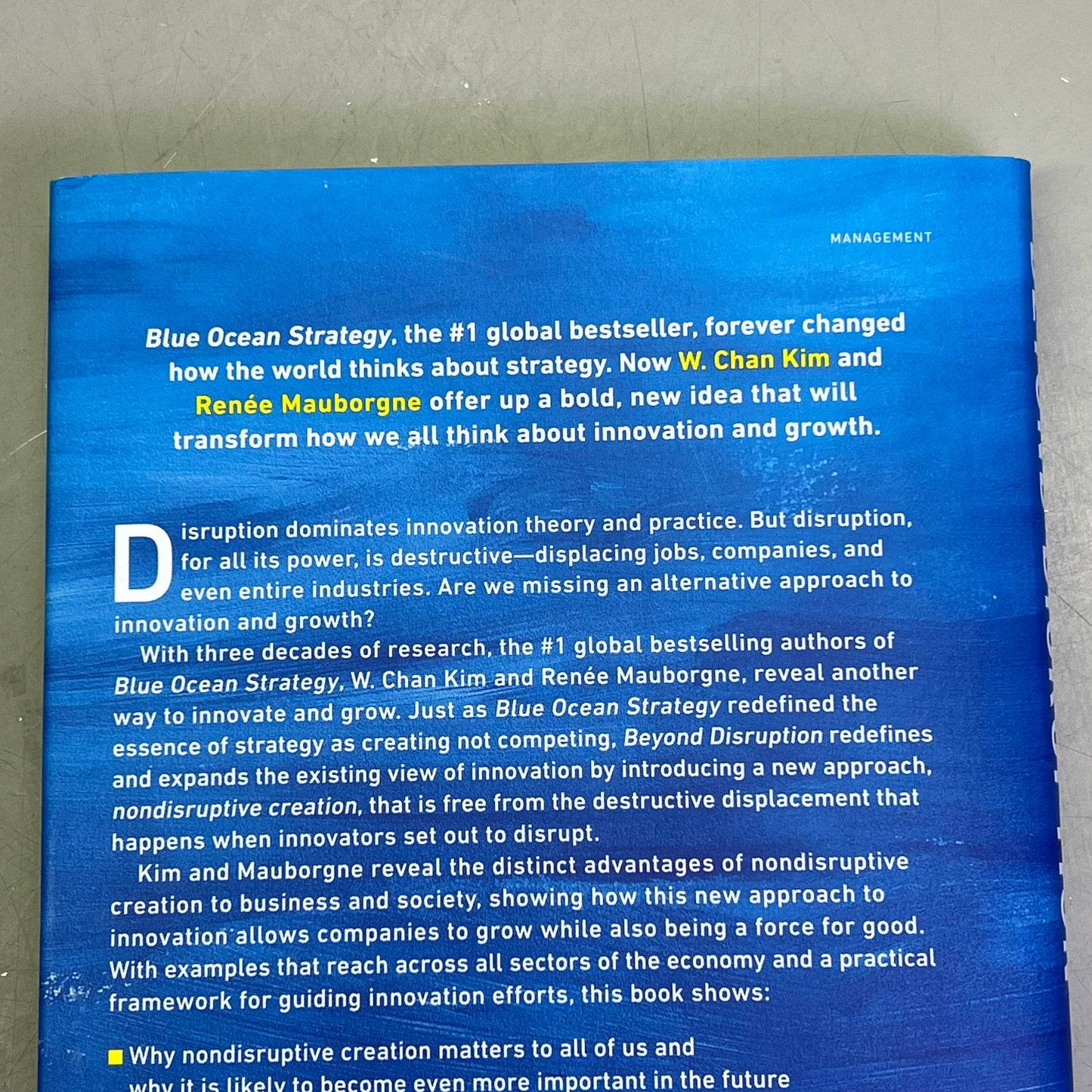 BEYOND DISRUPTION  Global Bestseller By W. Chan Kim & Renee Mauborgne Hardback