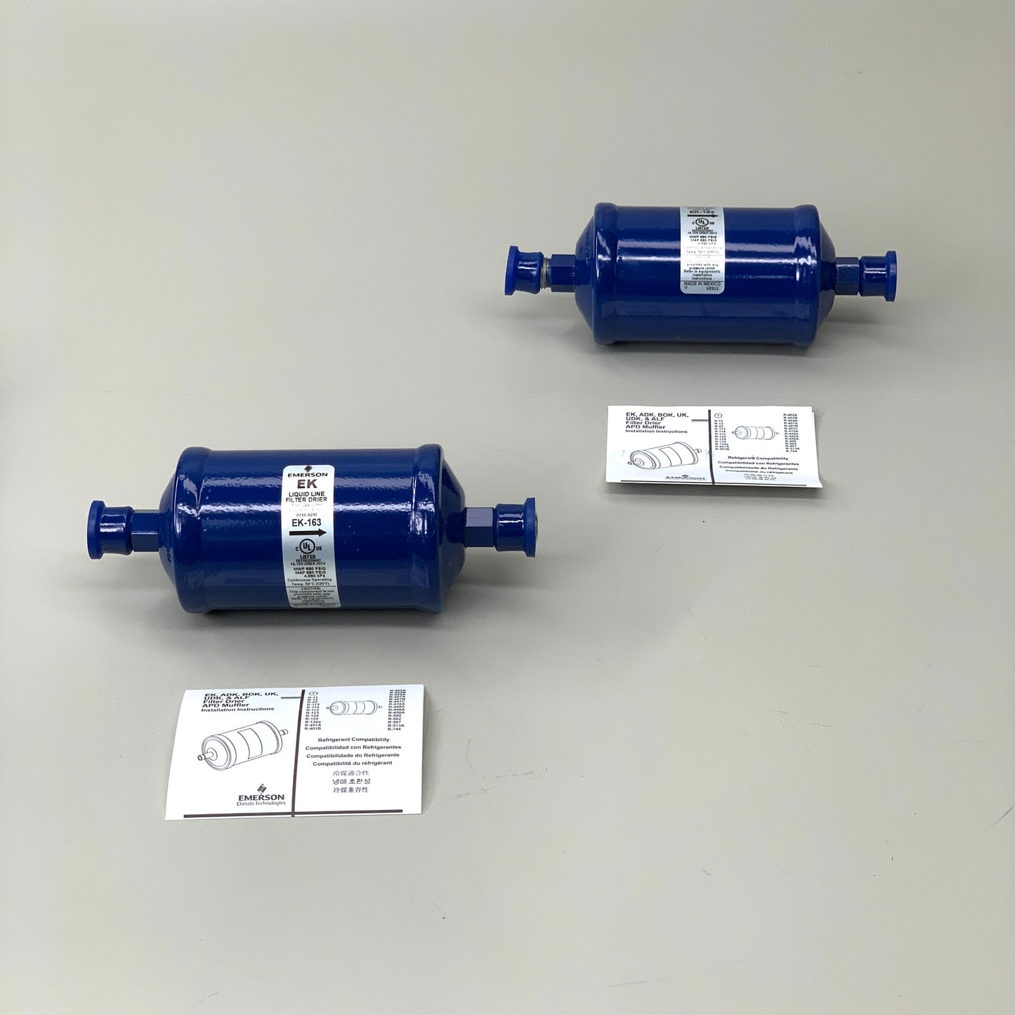 EMERSON 2PK Liquid Line Filter Drier 16 Cubic Inch 3/8 SAE FLARE Refrigerant System 047613