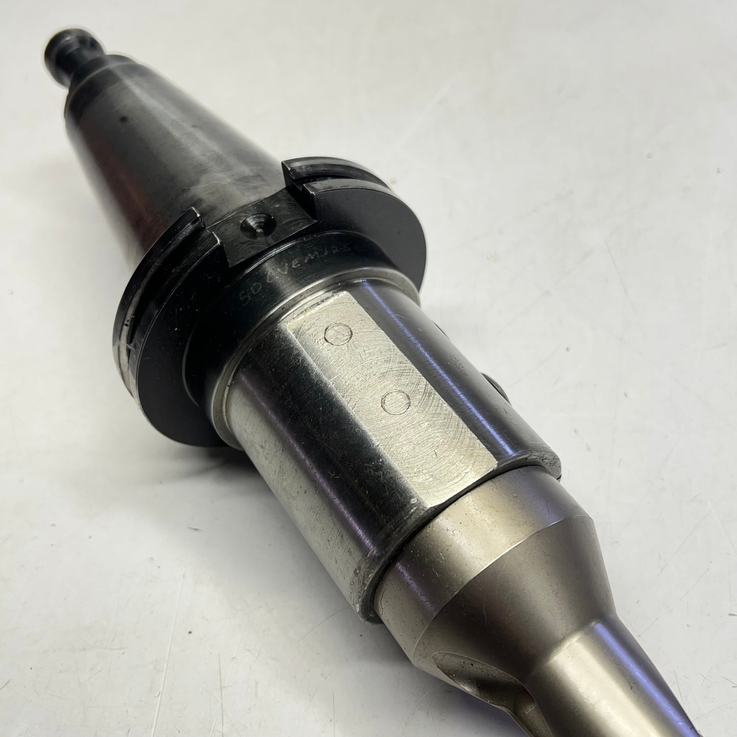 End Mill Tool Holder W/ Ingersoll Quad Drill ~ 1.375" Dia Q0349140N6R02  (Used)