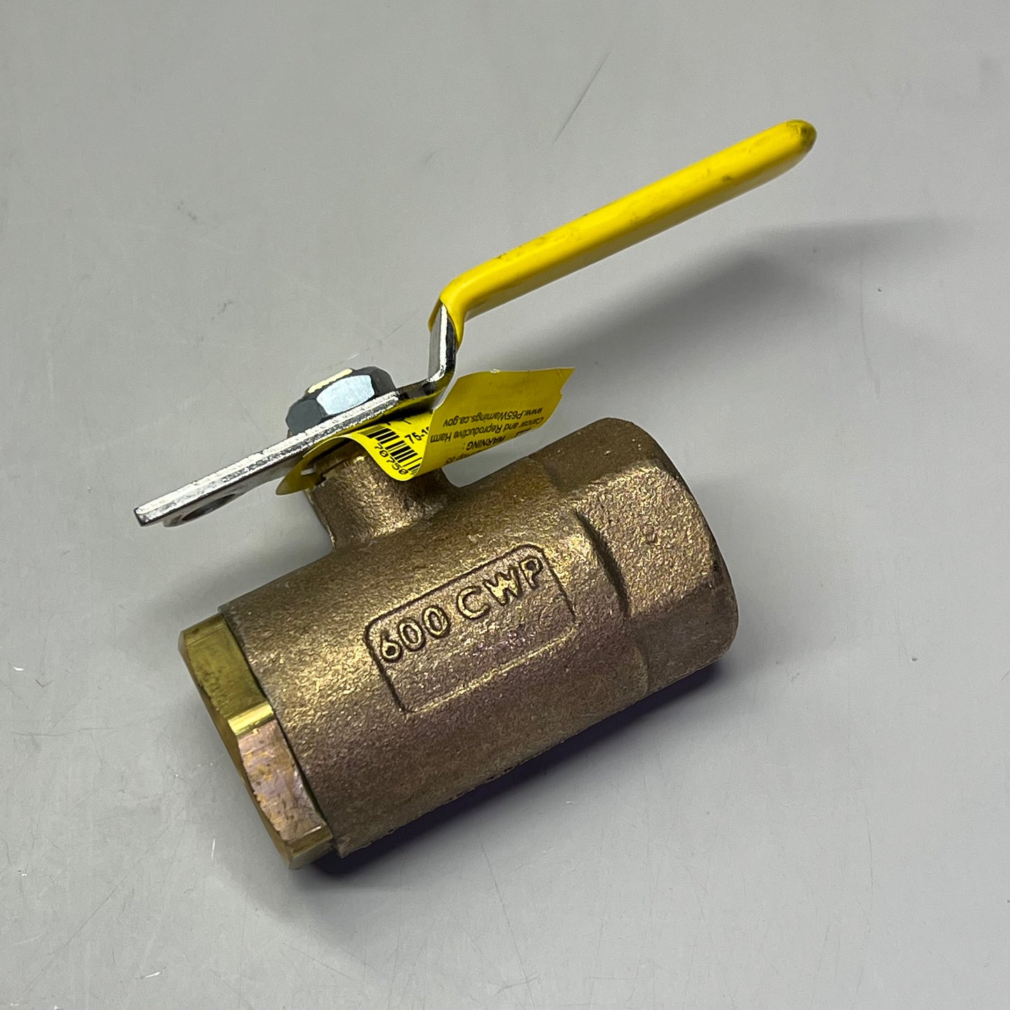 APOLLO Bronze Body 2-Piece Ball Valve W/ Pad Lock 1" 2.2" Top Inlet 75-105-01