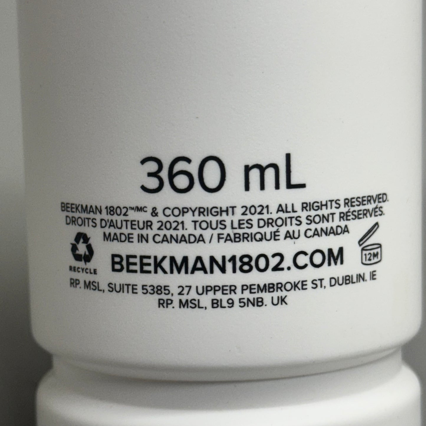 BEEKMAN 1802 (2 PACK, 12.17 oz Each) Fresh Air Lotion w/ Goat Milk Hand & Body