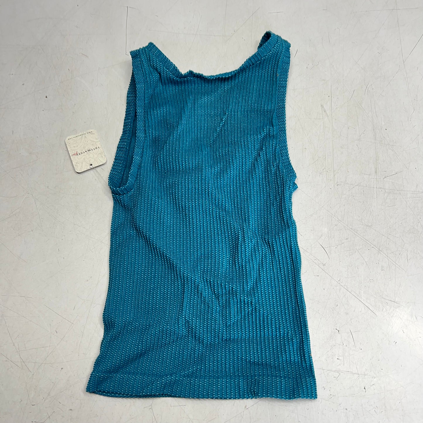 FREE PEOPLE Clean Slate Seamless Tank Women's Sz L-XL Bayside Carpenter 105898563