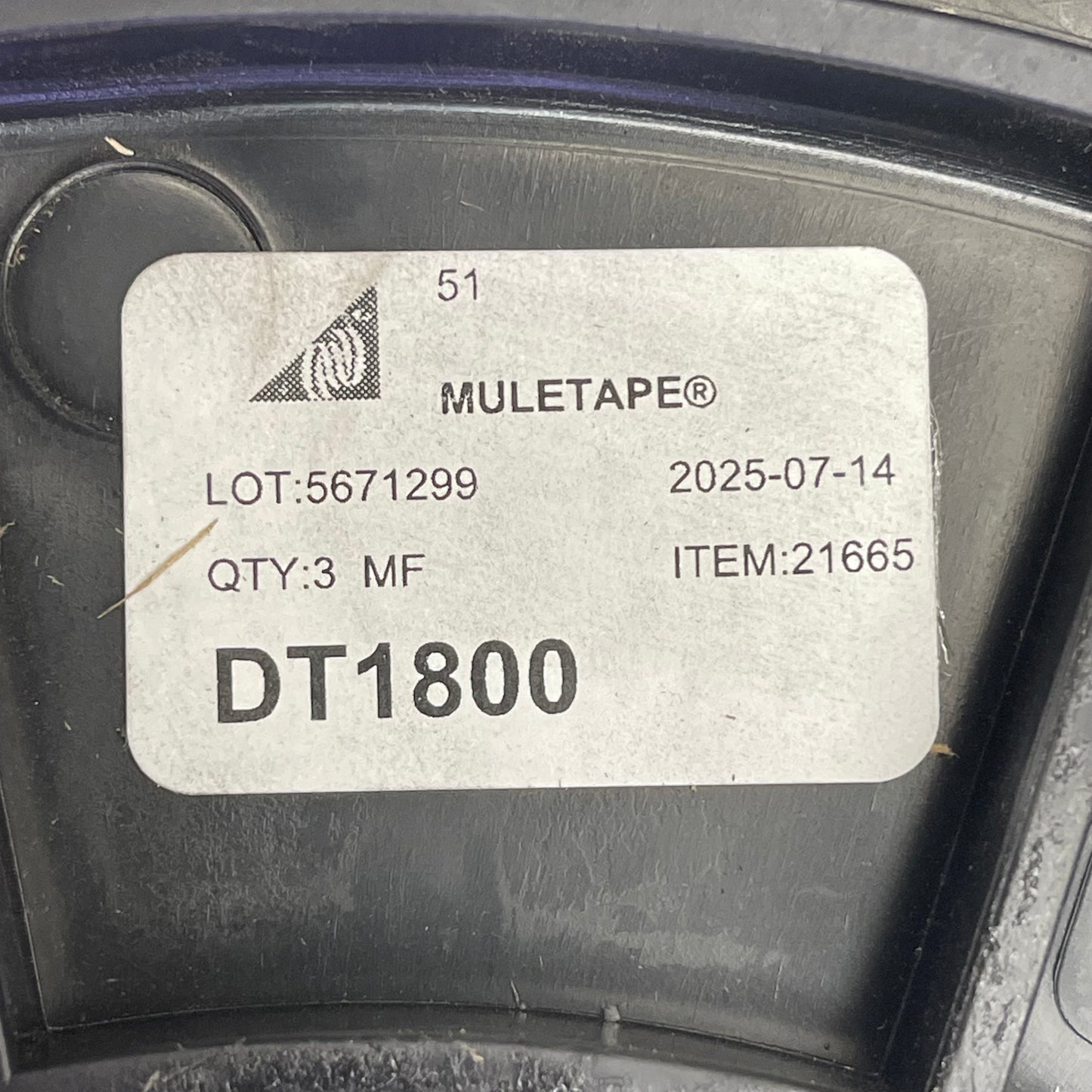 NEPTCO Detectable Muletape 5/8” OD, 3000’ White/Black/Orange DT1800P.ATT