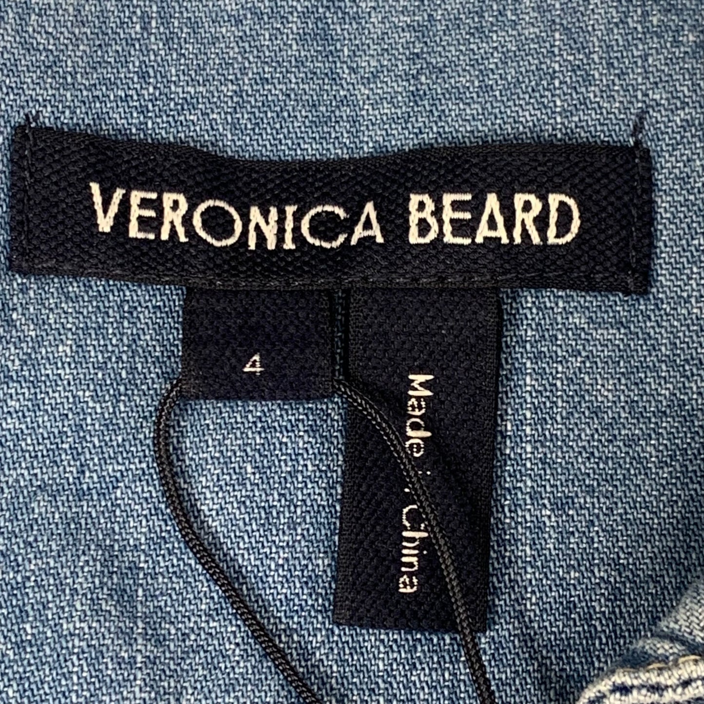 VERONICA BEARD Jeans Edwina Sleeveless Midi Dress Sz-4 Iceberg J24067101287IC