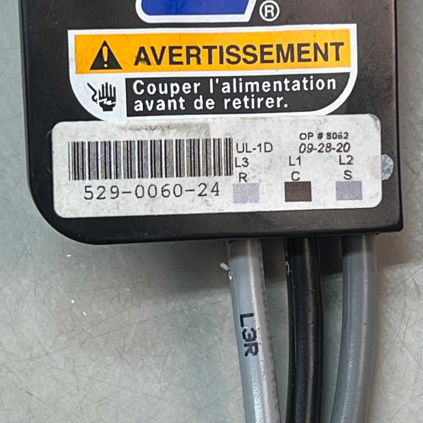 COPELAND Durable Power Cable W/ Molded Plug 43" Grey/Black 529-0060-24