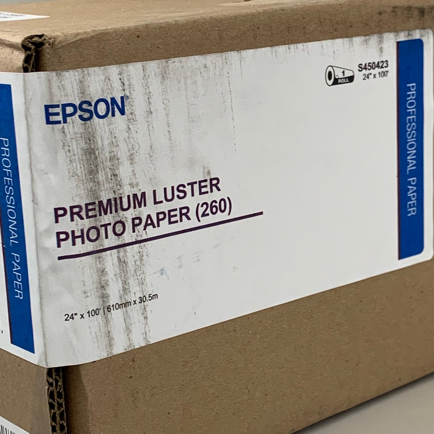 EPSON Premium Luster (260) Instant Drying Photo Paper 44" x 100' Roll  S450423