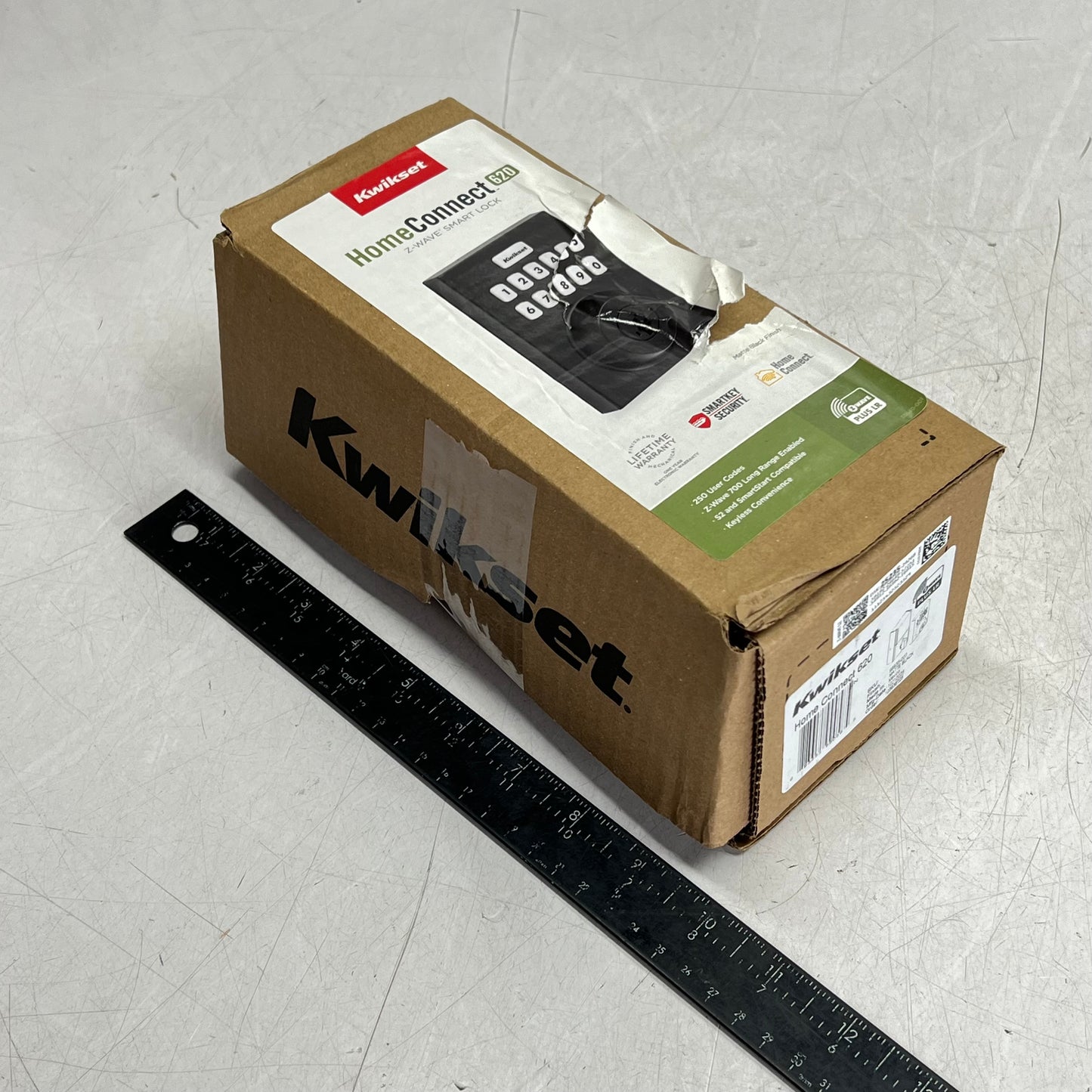 KWIKSET Home Connect 620 Z-Wave Smart Lock Long Range Matte Black 98935-007