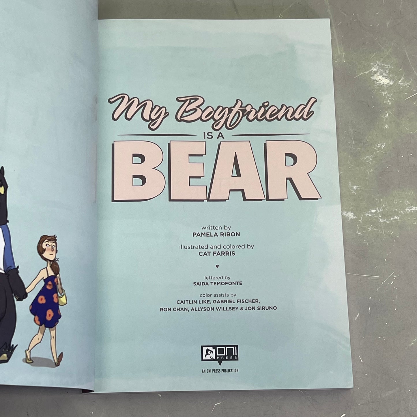 MY BOYFRIEND IS A BEAR Paperback Comic By Pamela Ribon Illustrator Car Farris