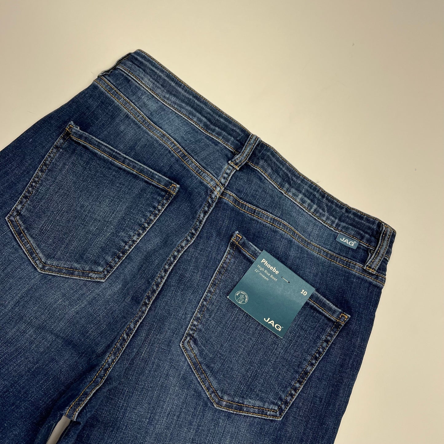 JAG Phoebe High Rise Bootcut Jeans Women's Sz 10/32 Seaside Blue J2911SCV418