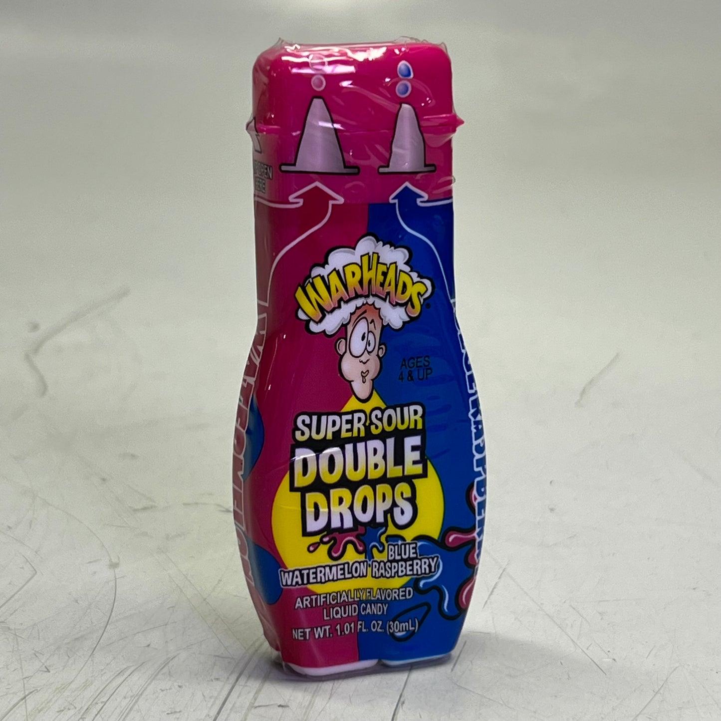 WARHEADS (24 PACK) Super Sour Double Drops 1.01 fl oz BB 05/27 22800