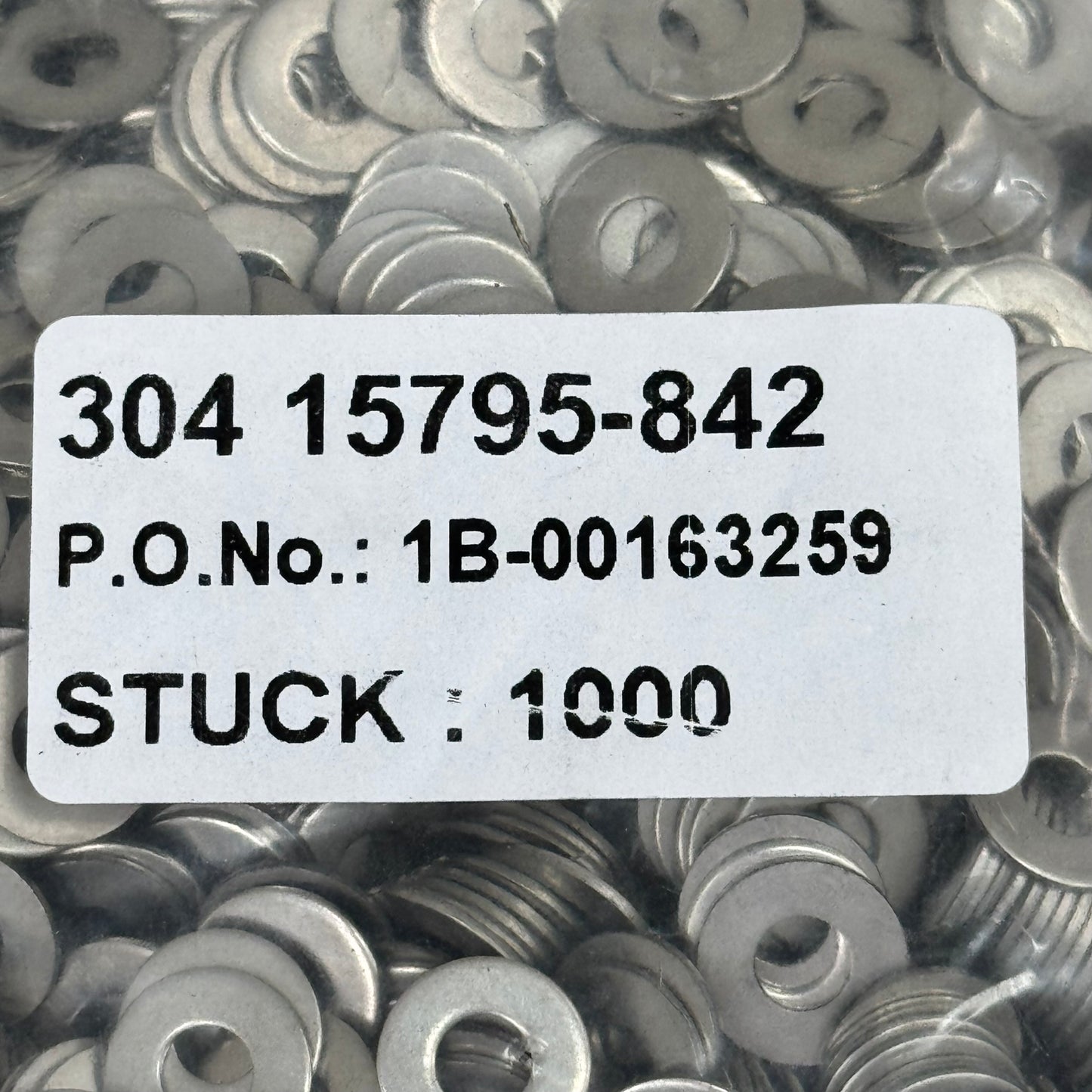 BRIIKKSEN (2000 PACK) 304 Stainless #10 SAE Flat Washer 1/2 OD .050 Thick 18-8SS