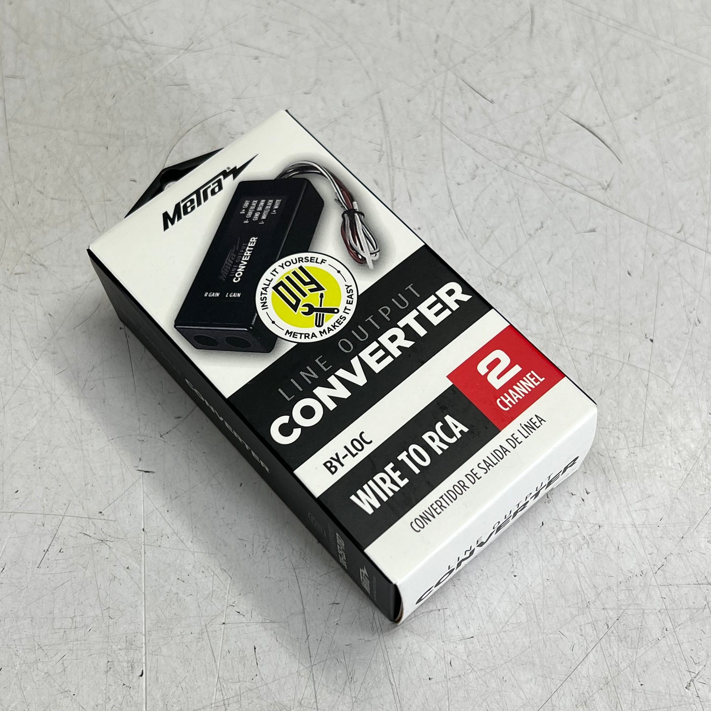 METRA Line Output Converter Wire To Rca 2 Channel  Wide Range Black BY-LOC