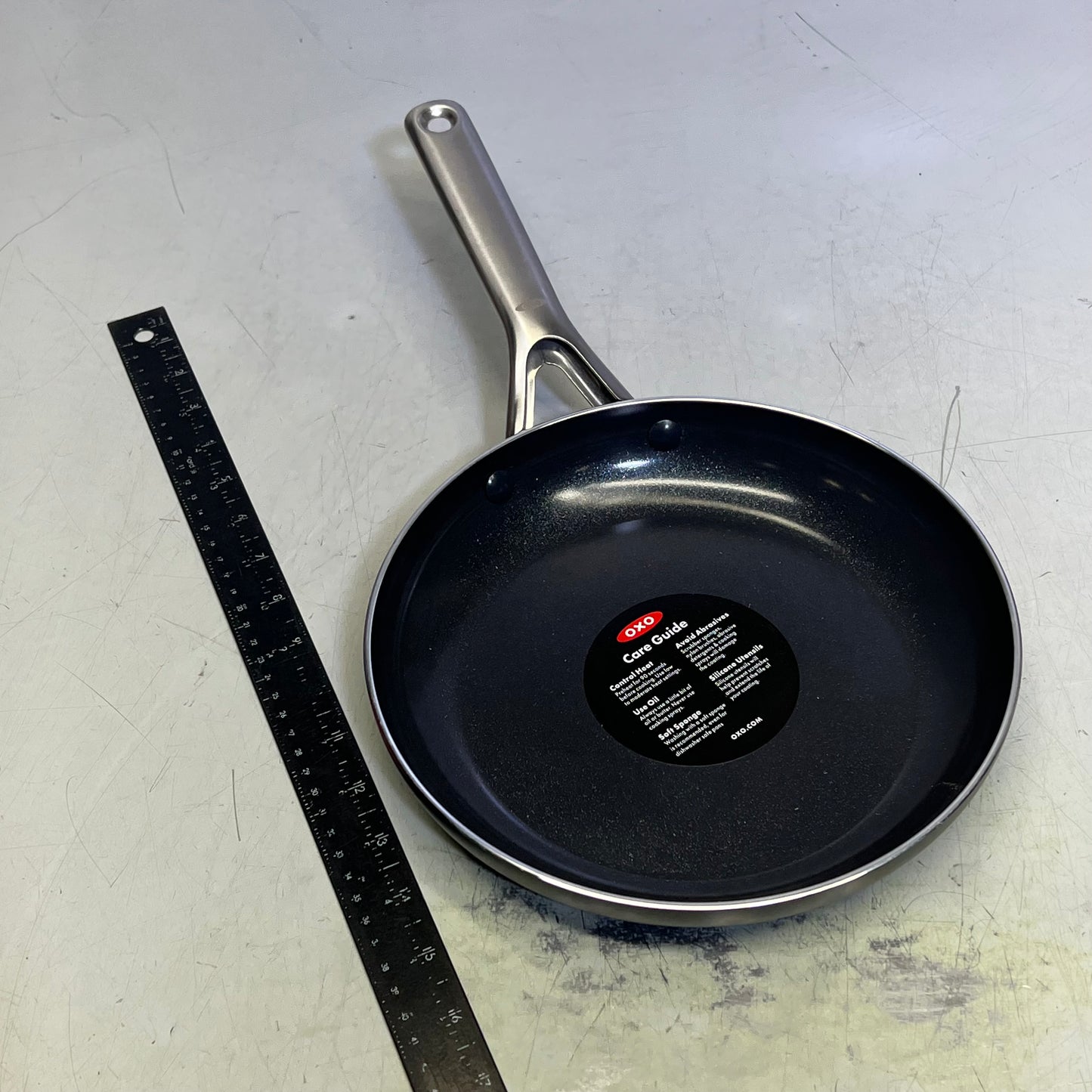 OXO (SET OF 2) Agility Series Ceramic Non-Stick Frying Pans 9.5" & 11" Black