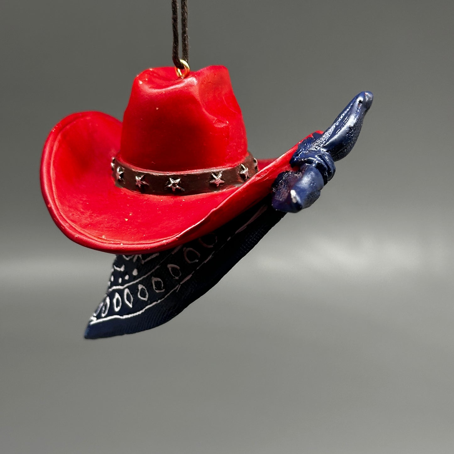 KURT S. ADLER Western Cowboy Hat (6 PACK) Christmas Ornament E0959