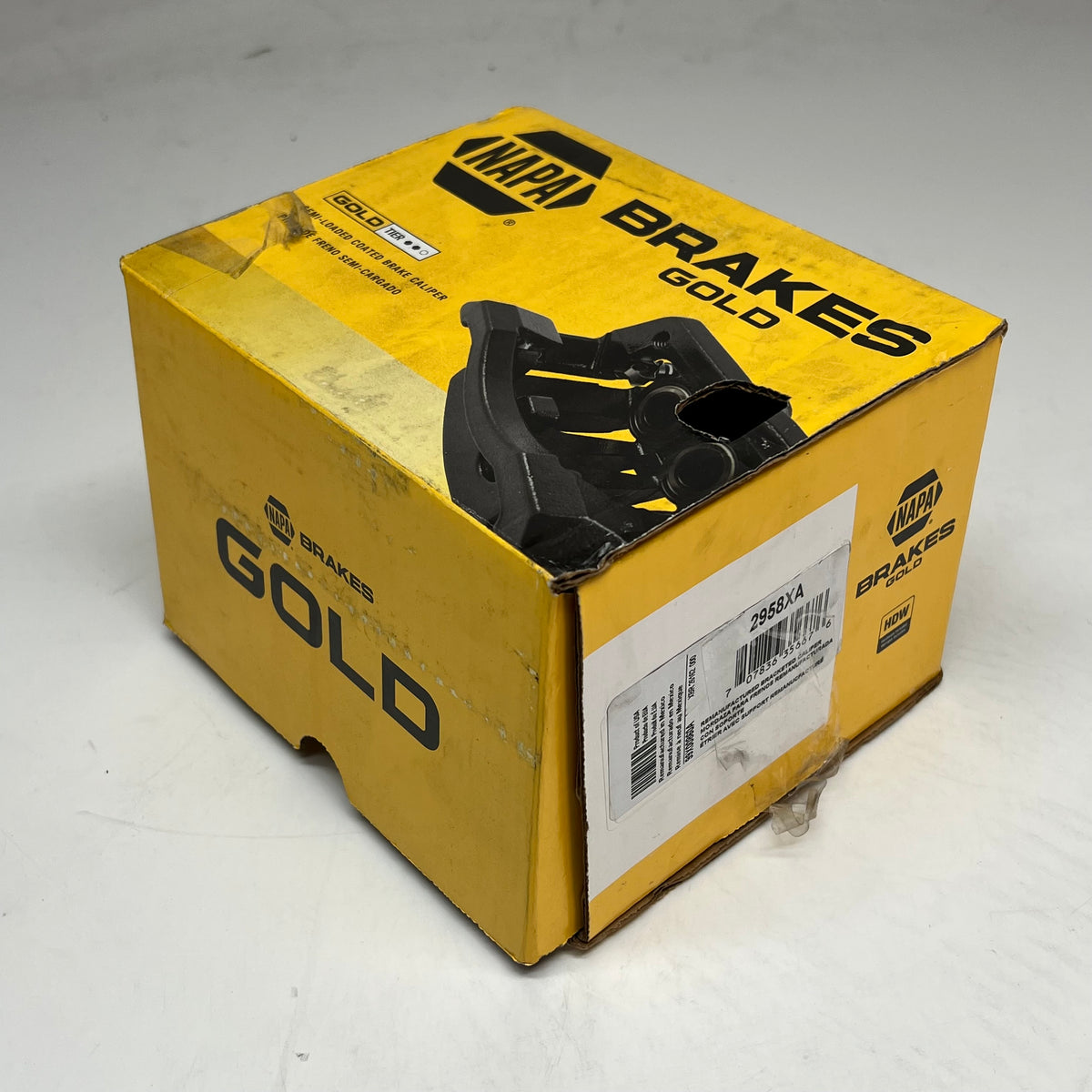 NAPA GOLD Brake Caliper Single Piston Floating Remanufactured For Hyundai 2958XA