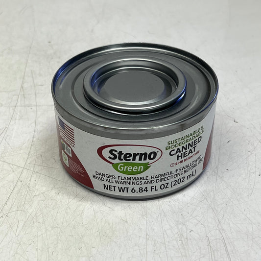 ZA@ STERNO  (24 PACK) Canned Heat Fuel Cans Gel Chafing  2-Hour Burn  Green
