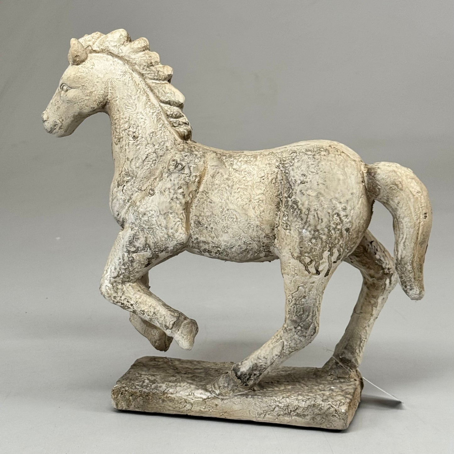 RAZ IMPORTS Distressed Horse Statue Home Decoration 14" Tan 4509914