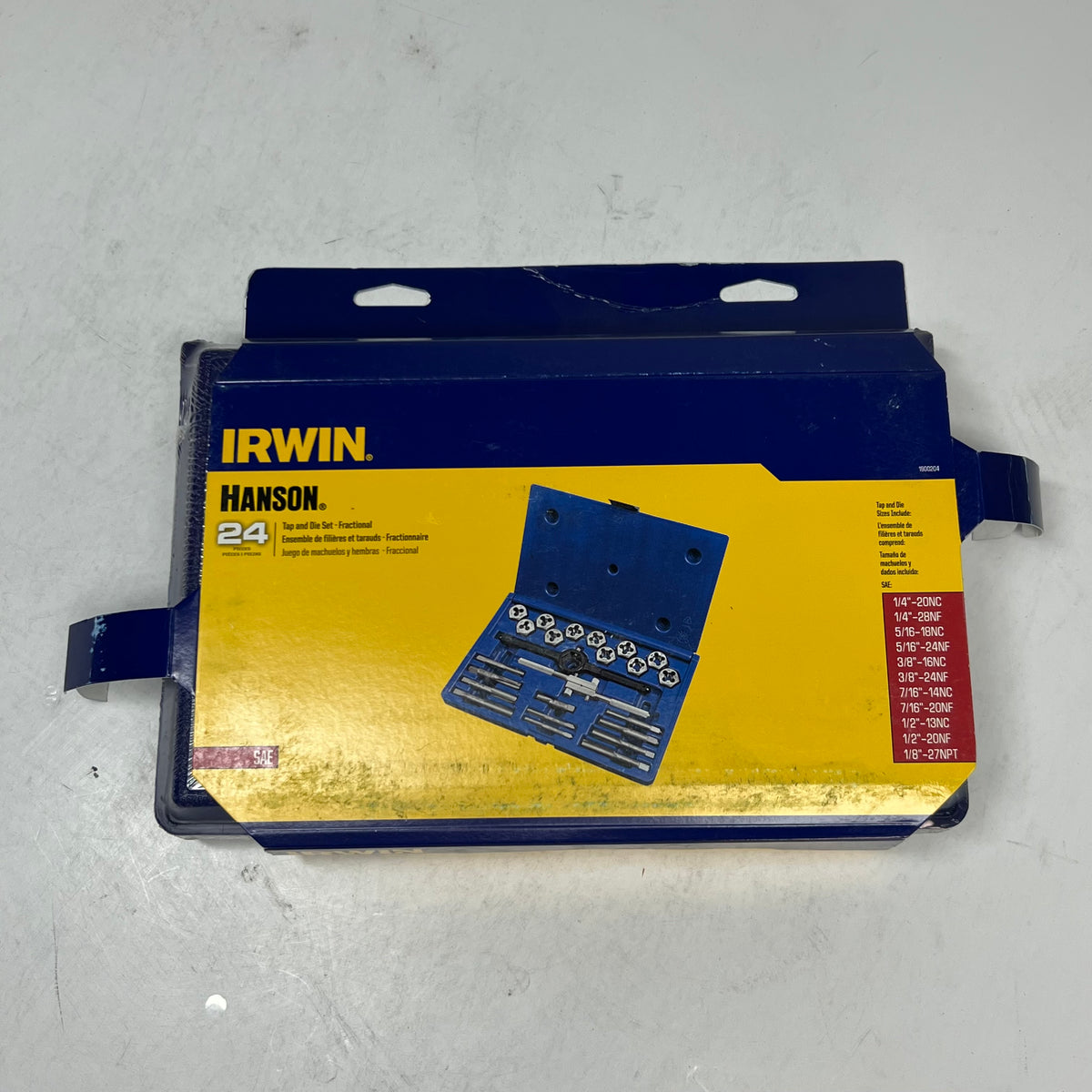 IRWIN (24 Pieces) Tap & Die Set - Fractional 1900204