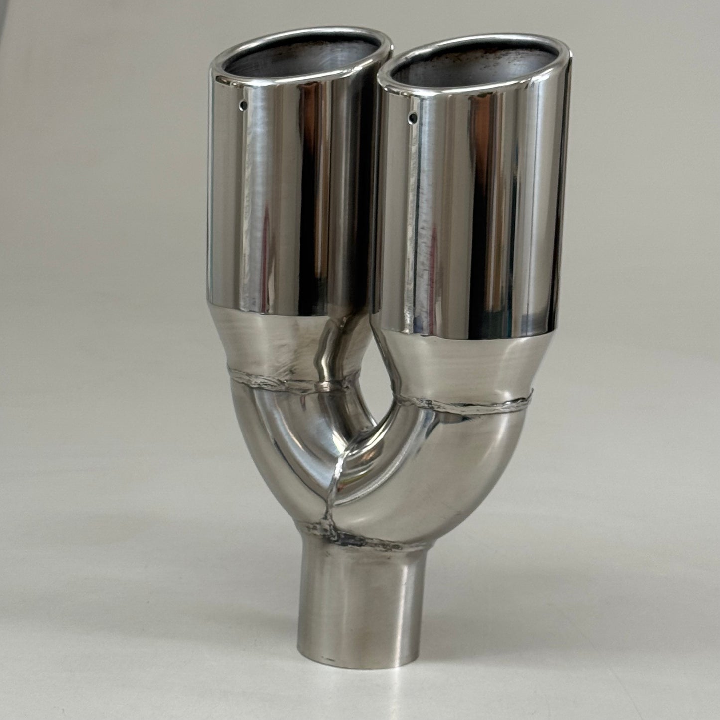 STREET STYLE  Polished Stainless Dual Exhaust Tip 12"Lx7.5"W SS026S