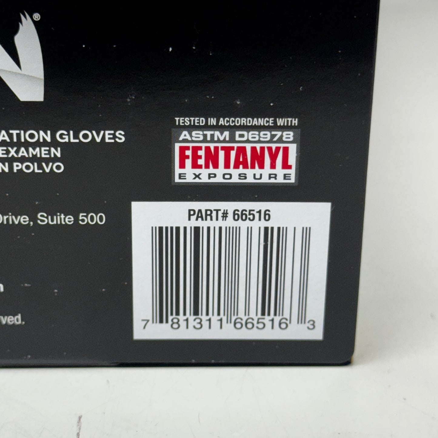 RAVEN (200 Gloves) Powder Free Nitrile Examination Gloves S Black 66516