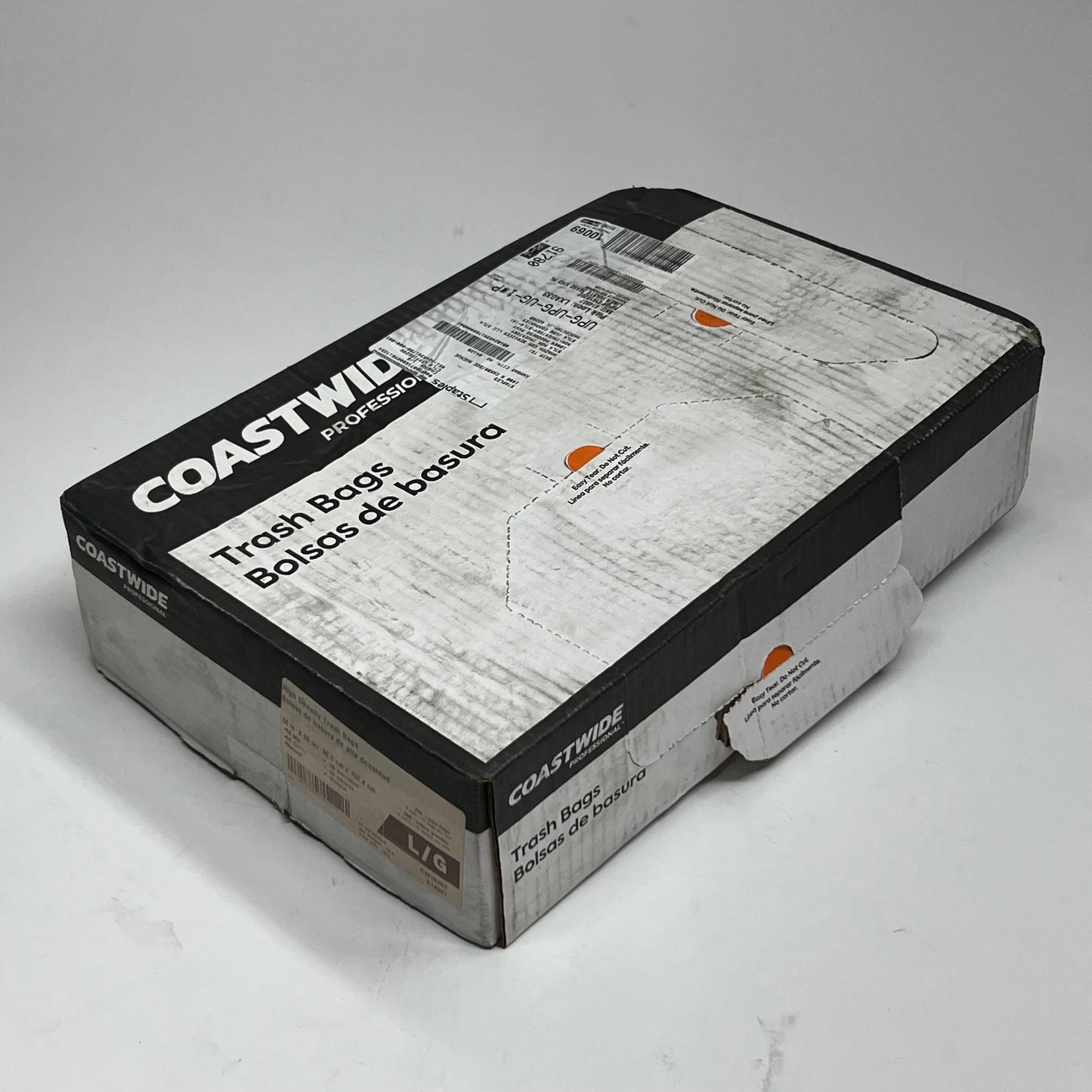 COASTWIDE (8 PACK) Professional 60 Gal Clear High Density Trash Bags - Clear CW18202