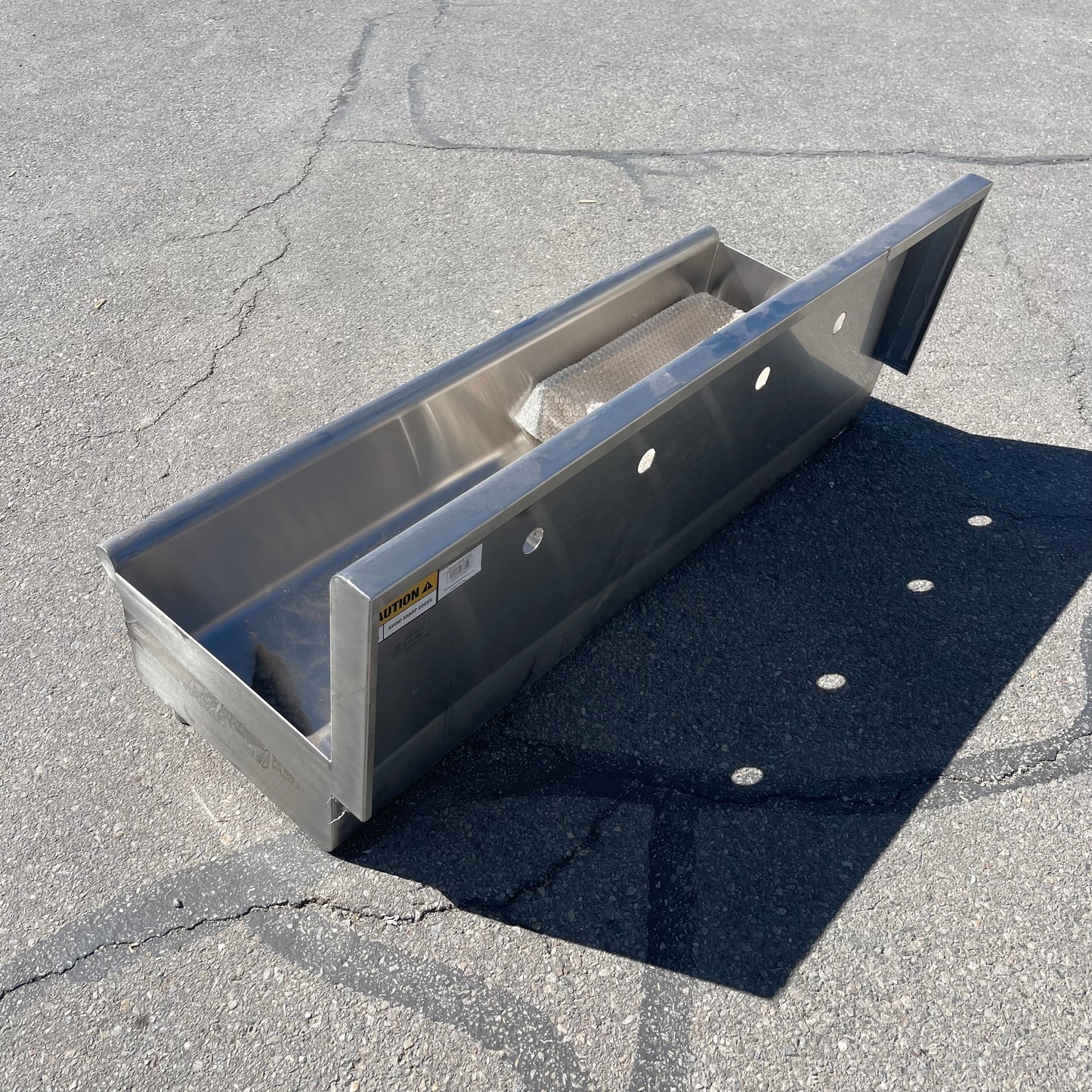 Z@ REGENCY Wall Mounted 2 Faucet Hand Sink 48”x17.5” Stainless Steel 600HSMS1848