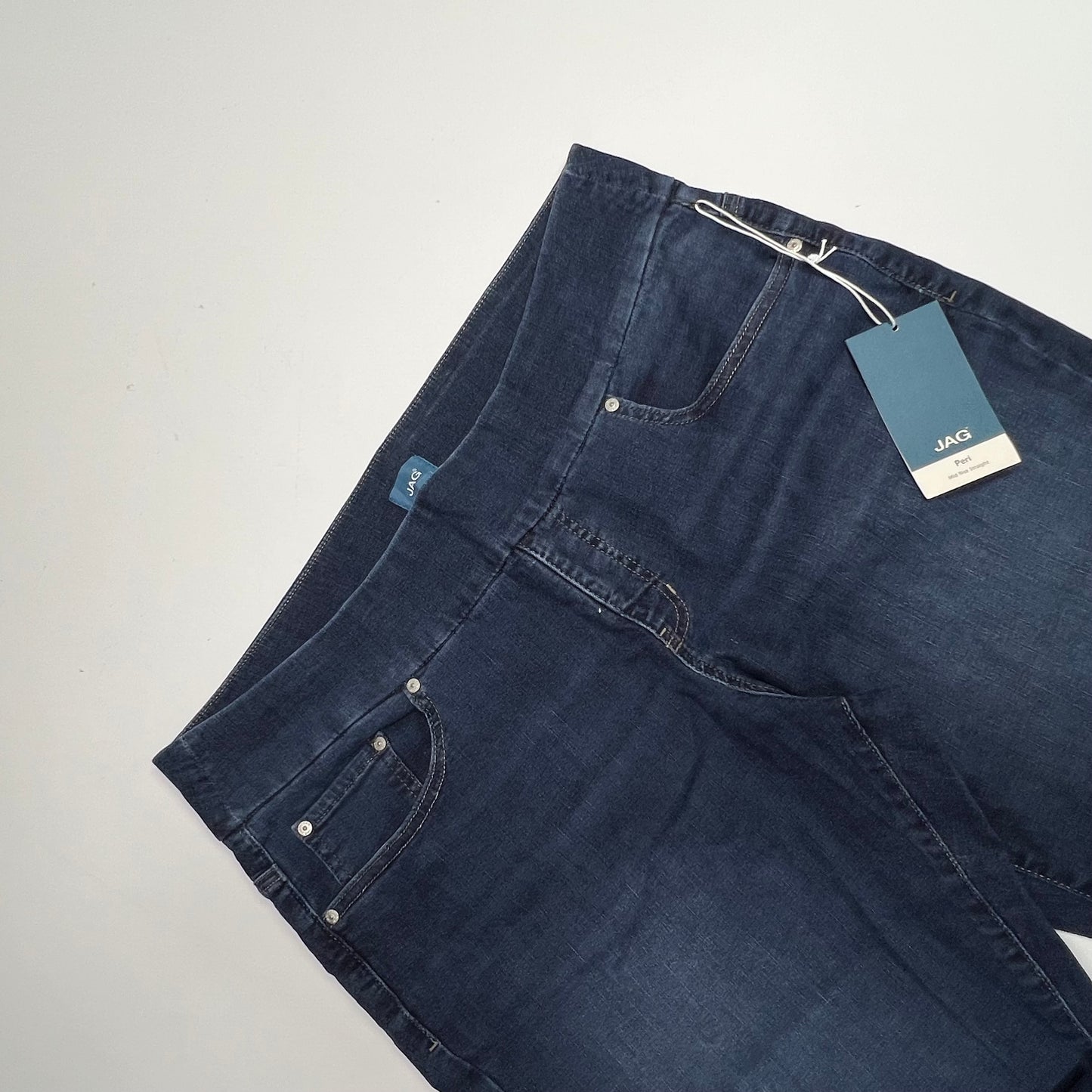 JAG Peri Mid Rise Straight Leg Jean Women's Sz 18/33  Dark Wash JE2115AU315