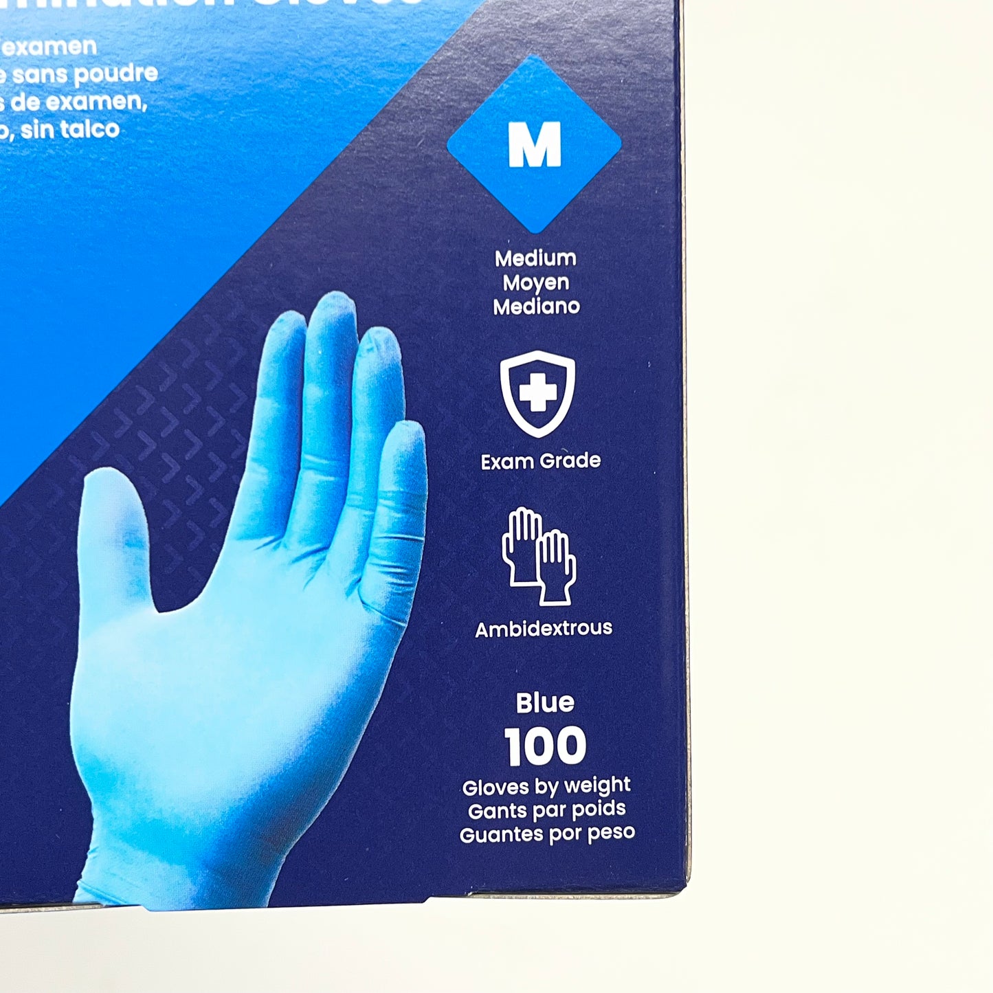 SAFTEY ZONE (1000 PACK) Nitrile Exam Gloves 3.5 Mil Unisex Sz M Blue GNPR-MD-|1A