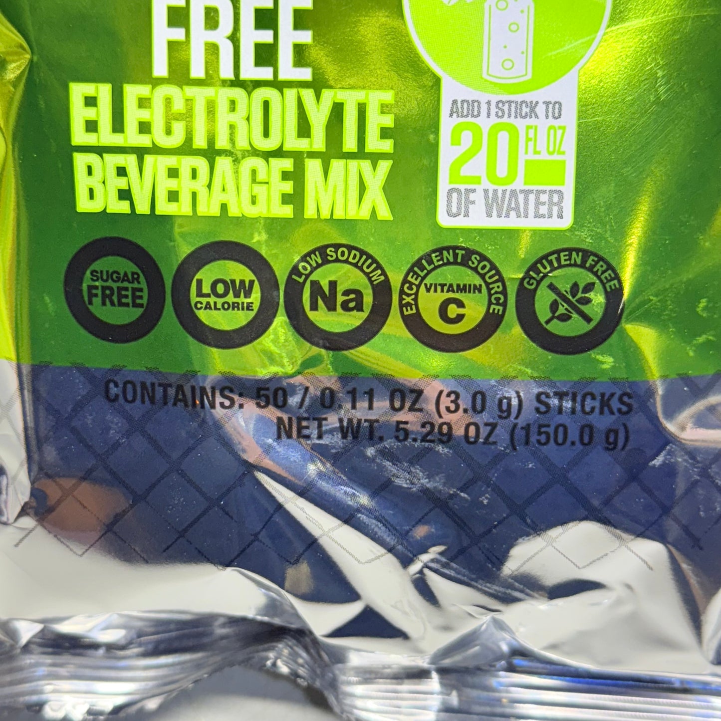 SQWINCHER Zero Qwik Stik Lemon Lime Electrolyte Hydration Mix 50 ct / 0.11 oz