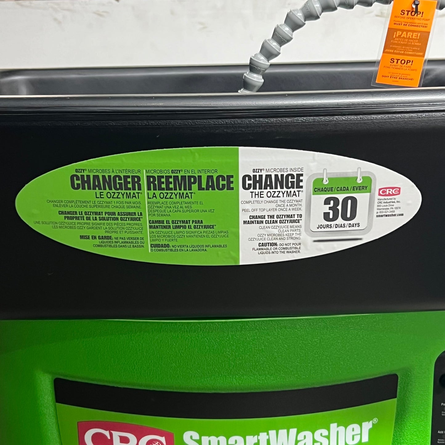 CRC SMARTWASHER BioRemediating Parts Washing System Model 23  w/ Ozzy Juice SW-4