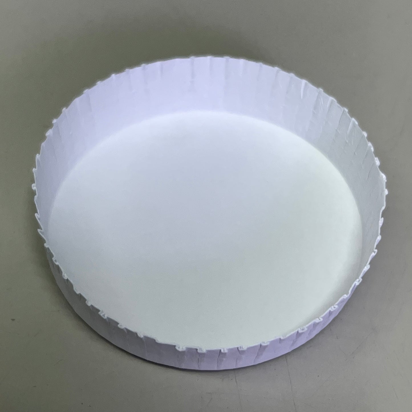 ZA@ STANCAP (1500 Pcs) Plain White Glass Cover Cap Sz 3"D x 0.8"H (New)