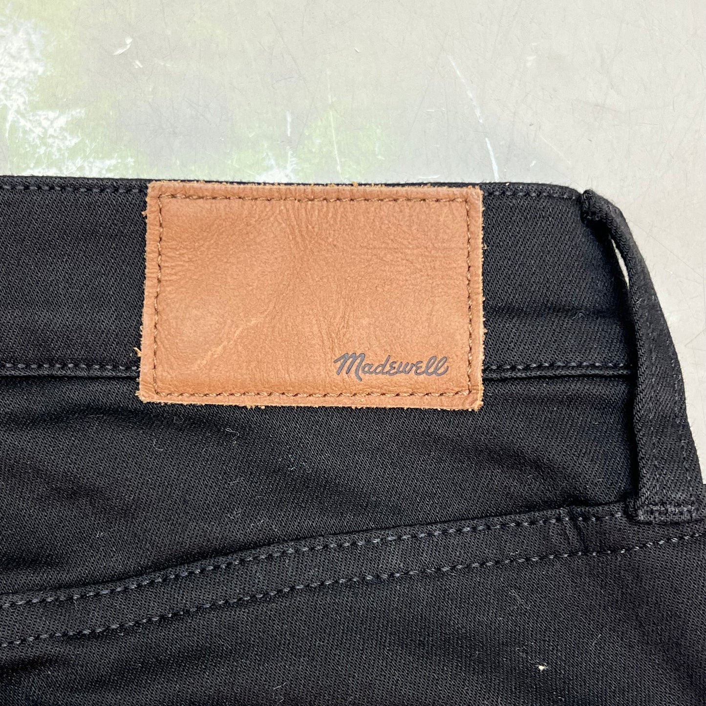 MADEWELL 10" High Rise Stretchy Ankle Skinny Jeans Women's Sz 28 Black NS969