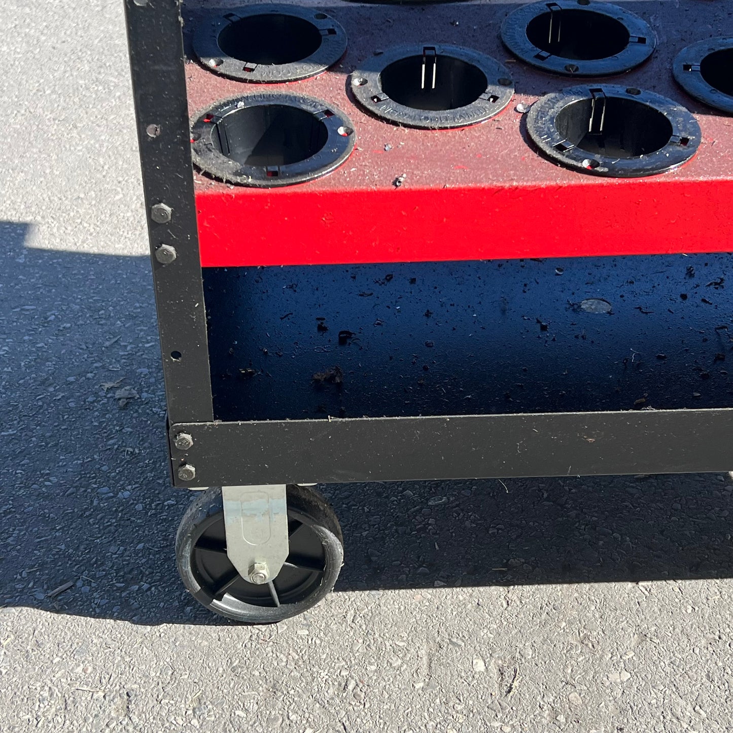 HUOT Tool Scoot Tool Cart For  CAT 40 BT40 NMTB Fits 35 Tools Black/Red (Used)