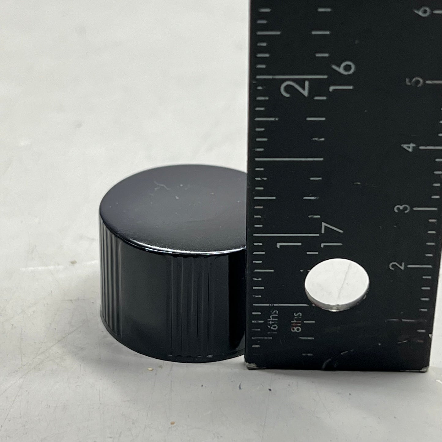 ZA@ (2000 Lids) Black Plastic Lids Sz 1.2"D x 1"H (New) A