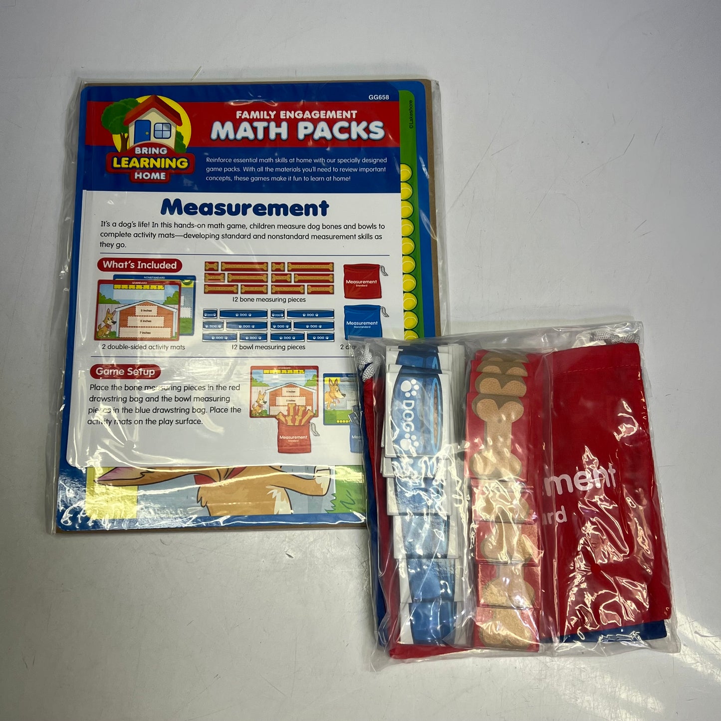 LAKESHORE Skill Building Family Engagement Math Packs Ages 3-5yrs GG658