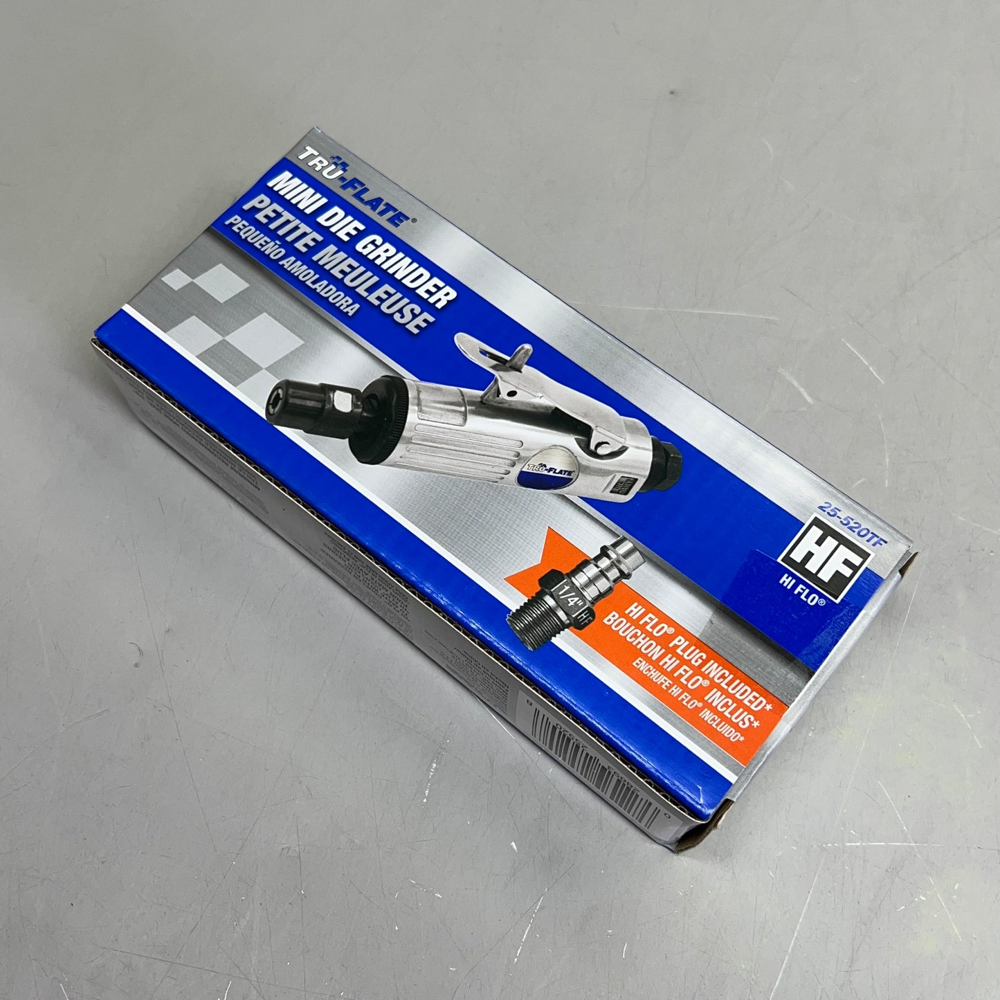 TRU-FLTE Compact Mini Die Grinder W/ HI FLO Plug Included Chrome 25-520TF