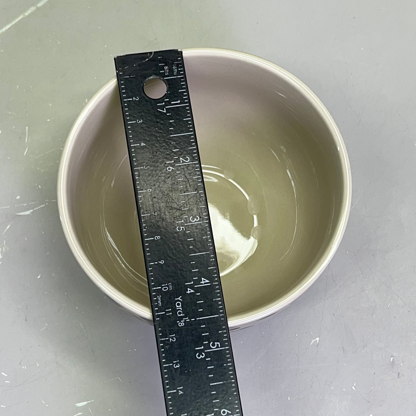 CREATIVE CO-OP Stoneware Bowl Set Animal Print Decal 4 Styles 4-3/4"  DG0442A