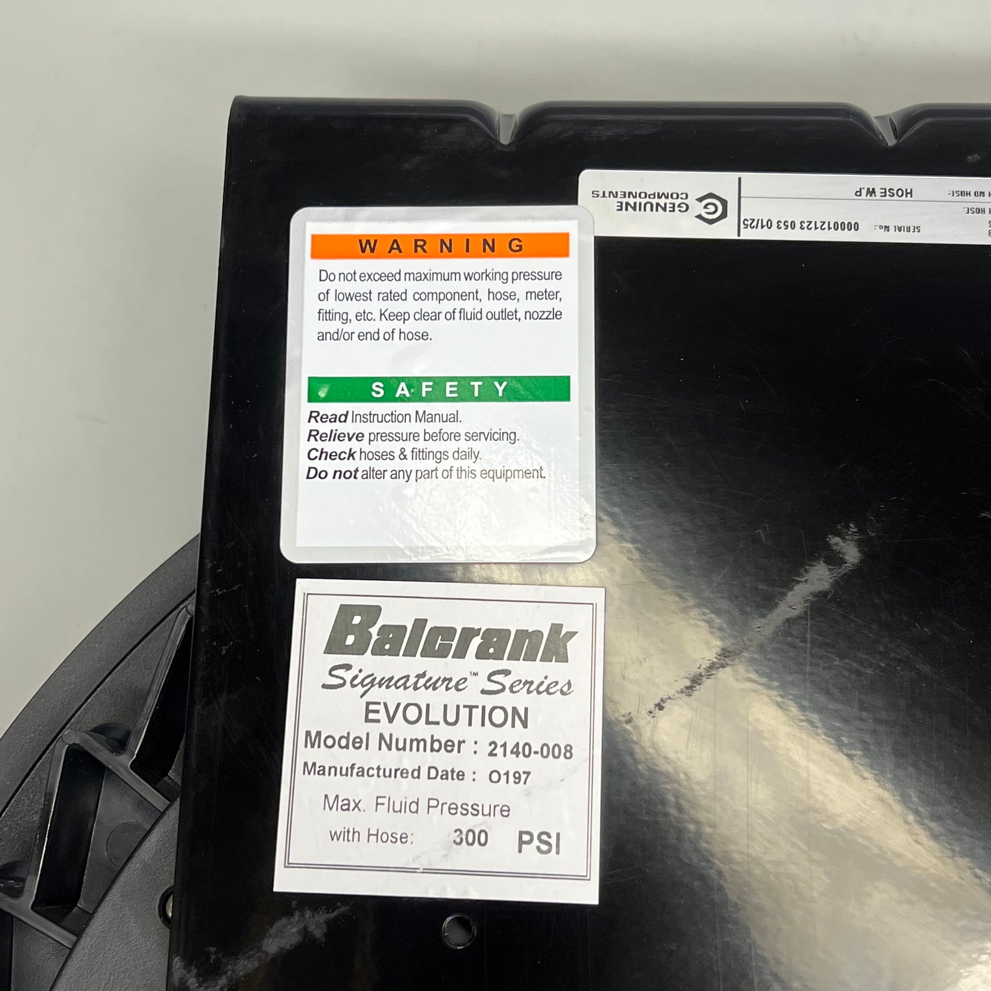 BALCRANK EVOLUTION Series Air & Water Low Pressure Hose Reel 50' X 3/8" 2140-008