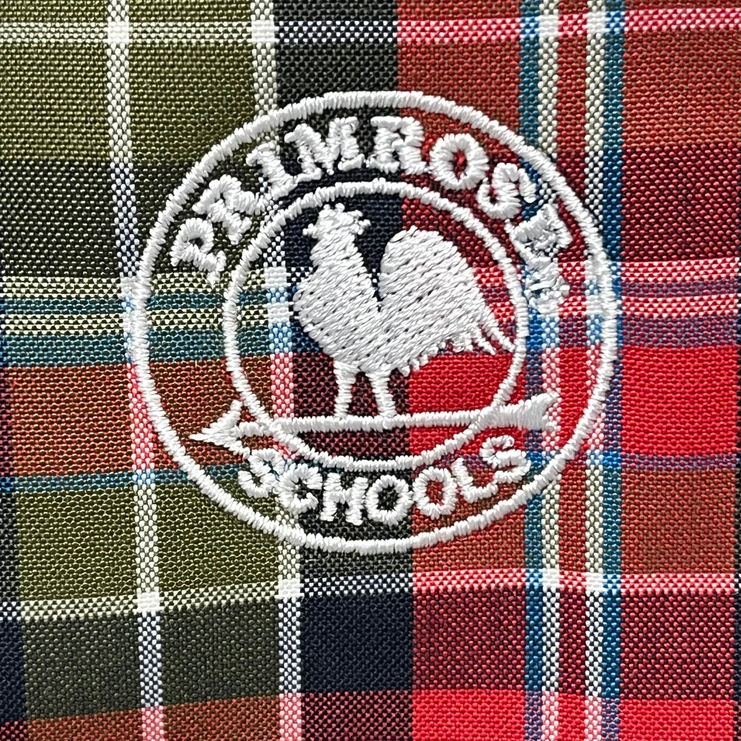 ZA@ DENNIS UNIFORMS (10 PACK) Primrose Schools Plaid Tote Bag Lunch Bag 13" x 12" Red/Green F