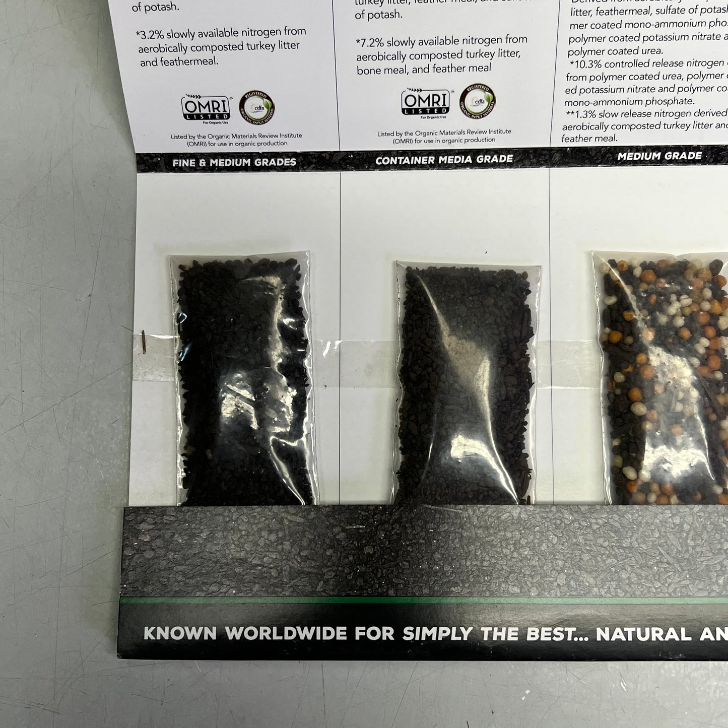 SUSTANE NATURALLY Professional Grade Natural & Organic Fertilizer 5 Mini Samples