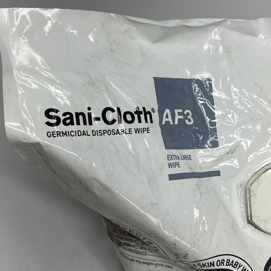 ZA@ SANI-CLOTH (250 PACK) Af3 Disinfectant Wipes Non-alcohol  XL  (As-Is)