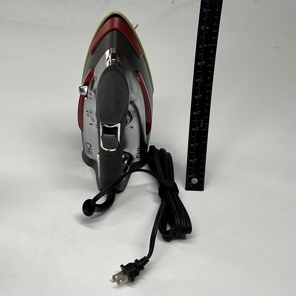 CHI Titanium-infused Steamshot 2-in-1 Iron & Steamer Red/Black/Silver 13108