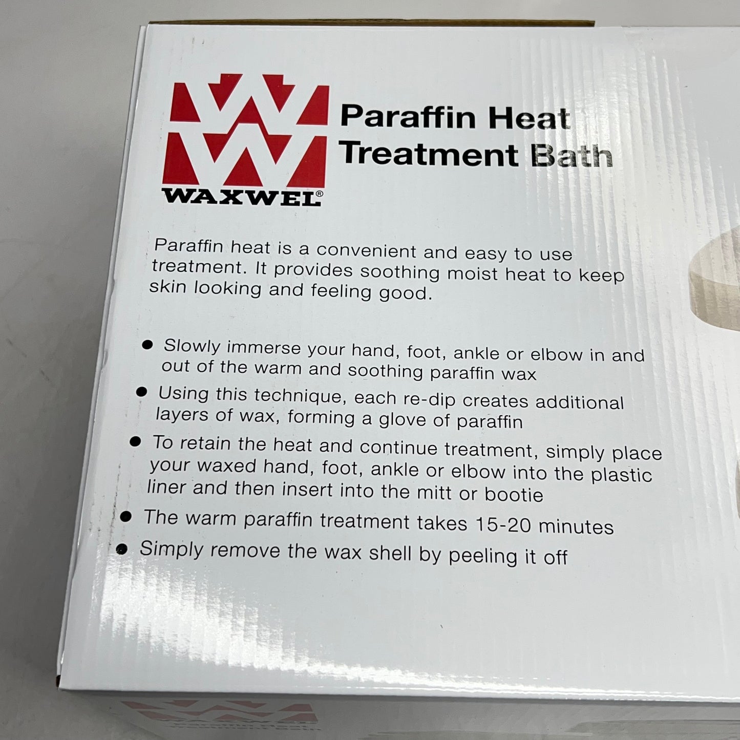 WAXWEL Paraffin Bath Set W/ Extra Wax  18"x12"x13" Tank - 125 - 134°F White