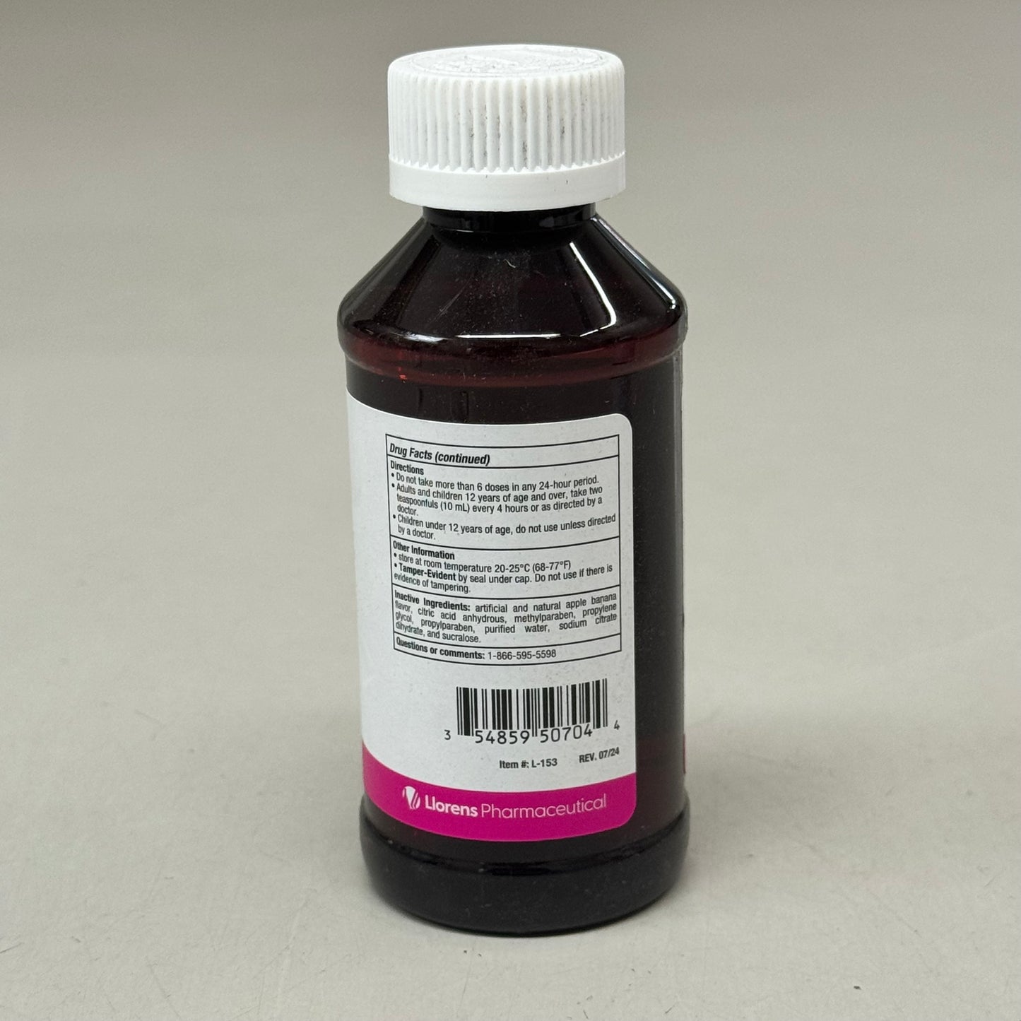 Tusnel EX Guaifenesin MUCUS Expectorant Syrup 4oz (2 bottles) Alcohol-Free, Sugar Free, Dye Free Apple Banana Flavor