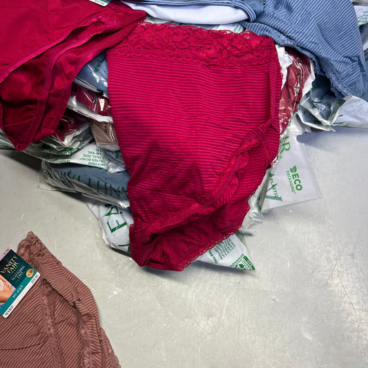 ZA@ VANITIY FAIR Lot Of Assorted Underwear W/ Lace Waistband Women's Variety Sz  Multicolor