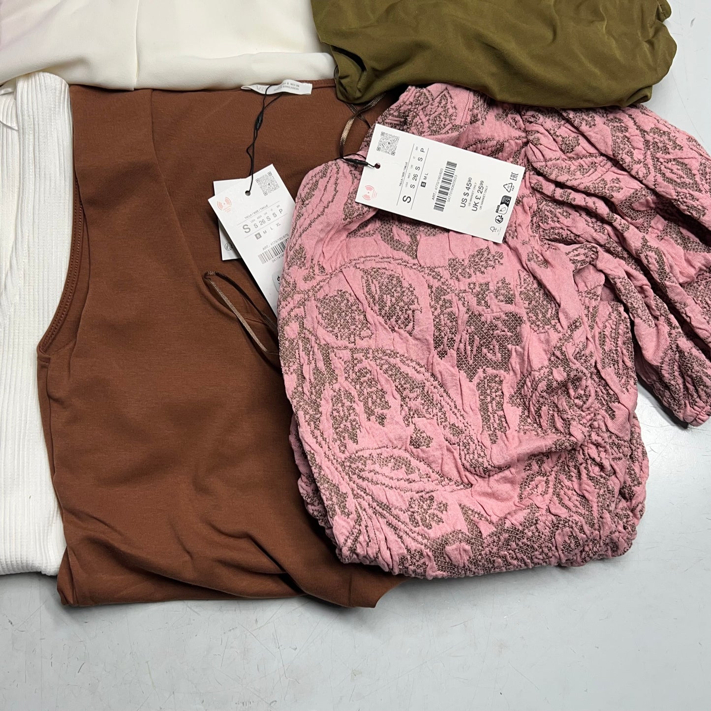 ZA@ ZARA Lot of Assorted Clothing Dresses & Blouses Women's Sz S & XS