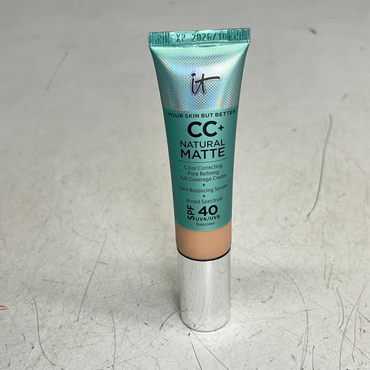 IT COSMETICS Cc+ Cream Natural Matte Foundation with Spf 40 1.08 oz  Fair Light
