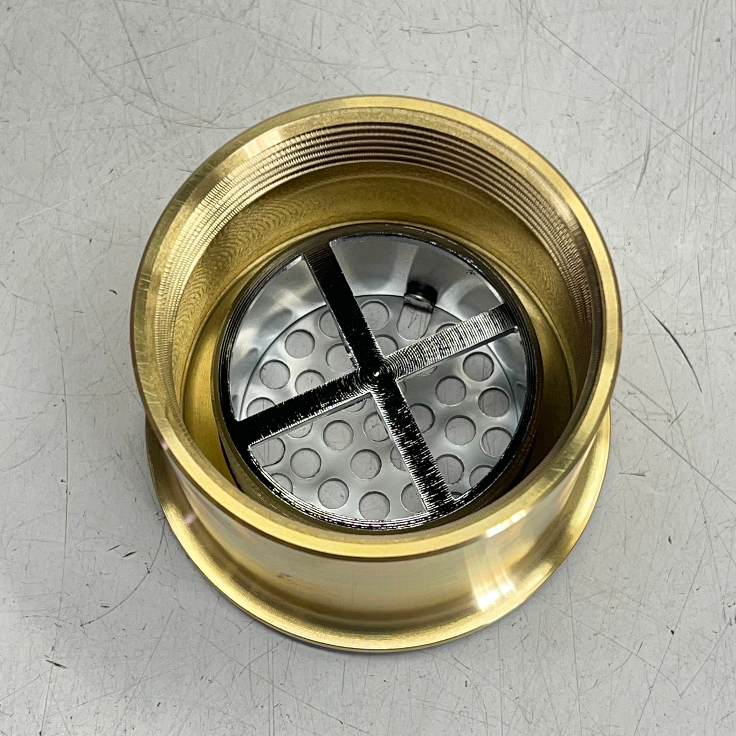 AMERICAN STANDARD Heritage Grid Strainer Drain  3" IPS Connection  Chrome