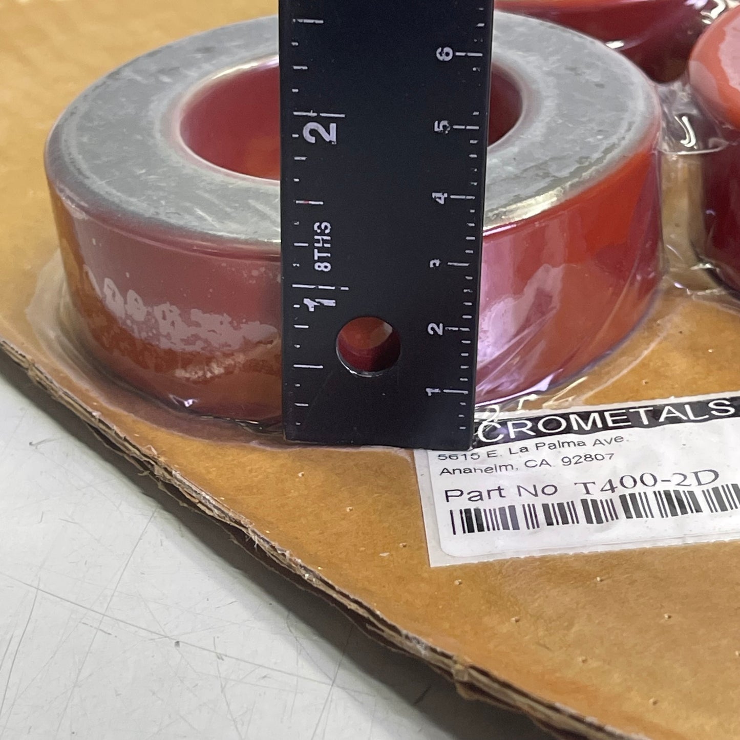 MICROMETALS Iron Powder Toroid Red & Black T400-2D